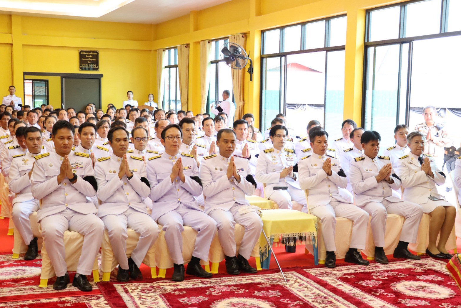 พช.เวียงเชียงรุ้ง ร่วมพิธีบำเพ็ญกุศลปัญญาสมวาร 50 วัน เพื่ออุทิศถวายเป็นพระราชกุศลแด่สมเด็จพระนางเจ้าสิริกิติ์ พระบรมราชินีนาถ พระบรมราชชนนีพันปีหลวง