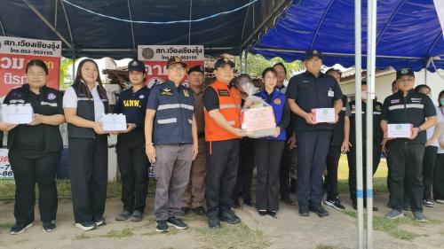 พช.เวียงเชียงรุ้ง ร่วมตรวจเยี่ยมศูนย์ปฏิบัติการป้องกันและลดอุบัติเหตุทางถนนช่วงเทศกาลสงกรานต์ พ.ศ. 2569  ณ จุดตรวจหน้าสถานีตำรวจภูธรอำเภอเวียงเชียงรุ้ง ตำบลทุ่งก่อ  อำเภอเวียงเชียงรุ้ง จังหวัดเชียงราย